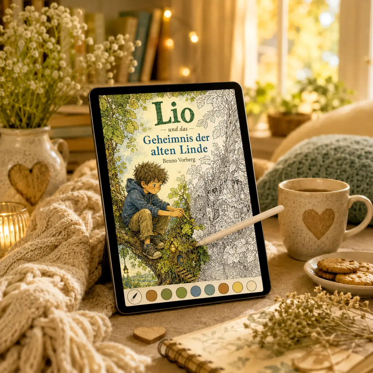 Digitales Ausmalstudio zu den Kinderbüchern von Benno Vorberg