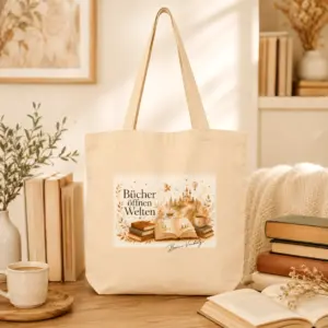 Bio Beutel Bücher öffnen Welten