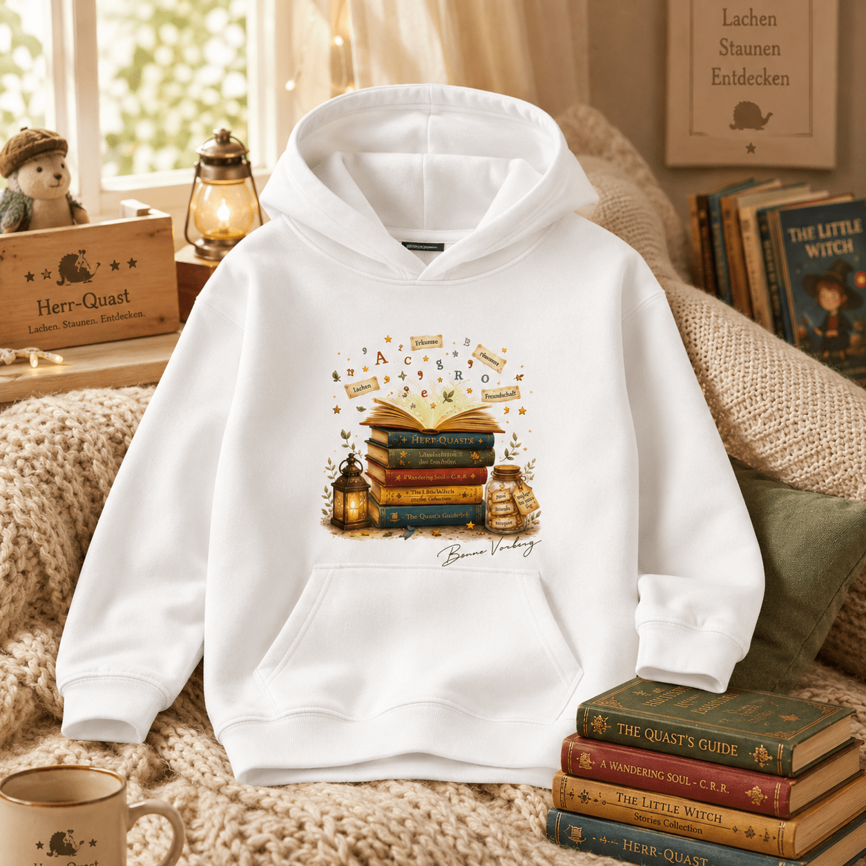 Signierter Hoodie Lesefreude - Benno Vorberg