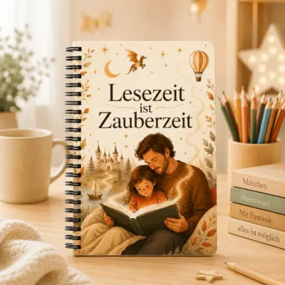 Notizblock Lesezeit ist Zauberzeit
