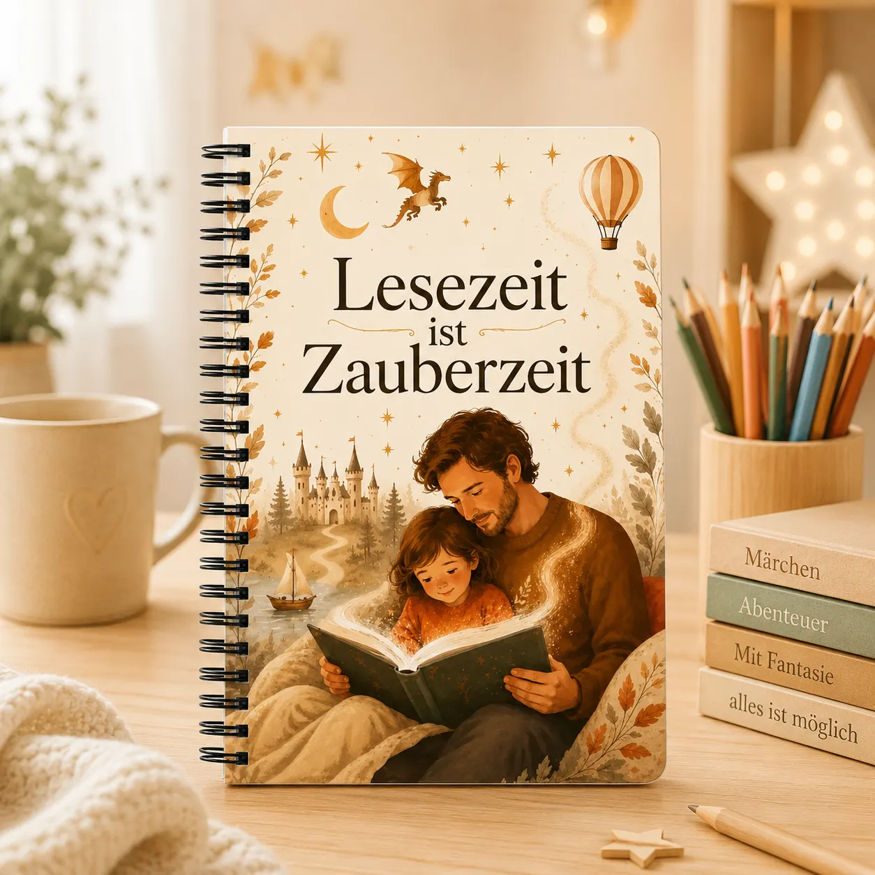 Notizblock Lesezeit ist Zauberzeit