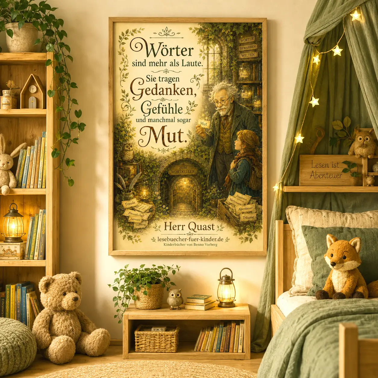 Signiertes Poster Herr Quast Wörter