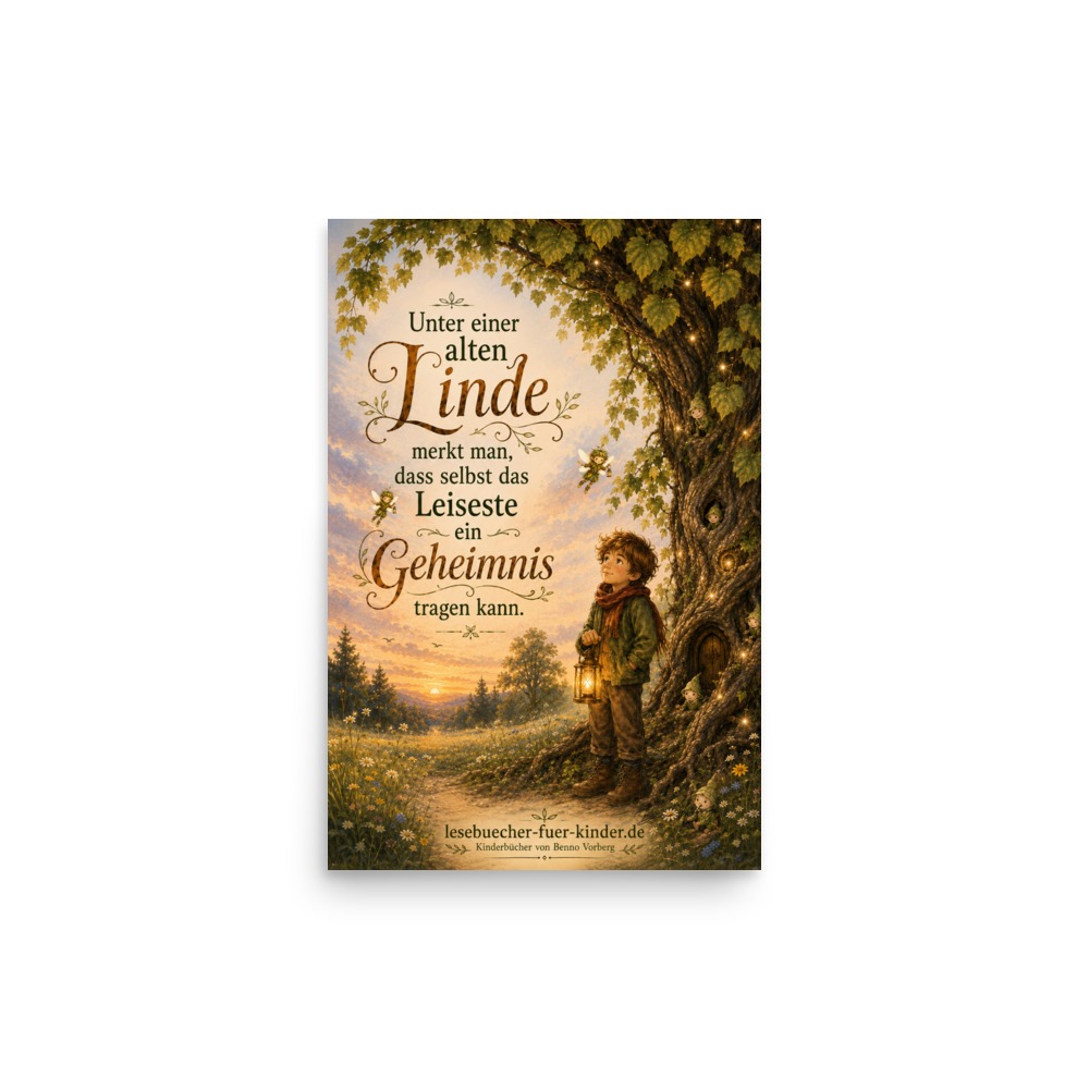 Signiertes Poster Lio und die alte Linde 2- Benno Vorberg – Bild 3